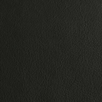 Black leather texture displaying a dense, granular surface with fine lines and a matte finish, suggesting full-grain quality and durability.